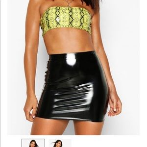 Vinyl Micro Mini skirt